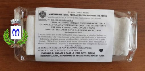 A Montà 1700 mascherine riutilizzabili ai cittadini
