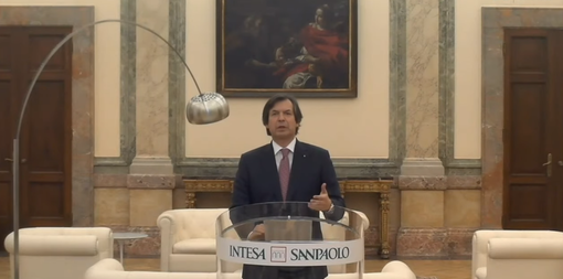 Numeri positivi per il 2020 di Intesa Sanpaolo. Nella foto, Carlo Messina, Ceo della banca