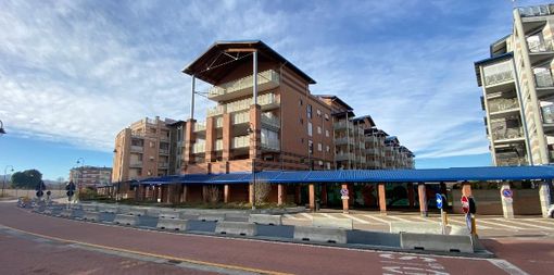 Il complesso dei Tetti Blu, in viale Masera ad Alba. Qui sorgerà il futuro Commissariato di Polizia di Alba e Bra