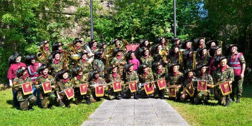 Il gruppo di bersaglieri presente a Marmora