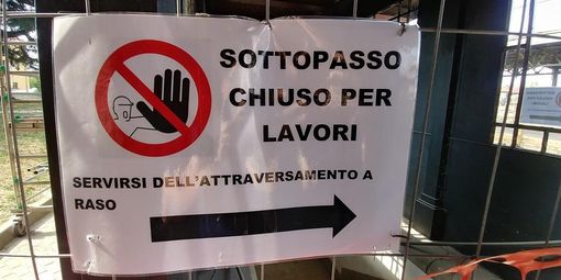 Mondovì, ancora lavori alla stazione: chiuso il sottopassaggio ferroviario