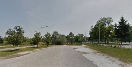 L'area sosta camper sorgerà qui L'area sosta camper sorgerà qui