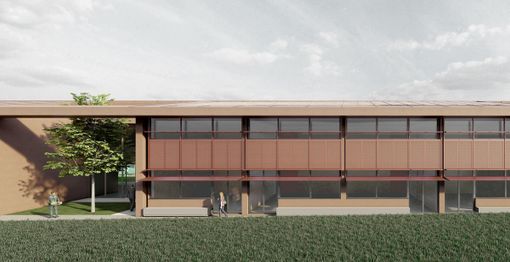 Una veduta del nuovo "Baruffi". Il progetto è stato curato dagli architetti Andrea Arcese, Leonardo Botti, Federico Marchetti e Noemi Obinu