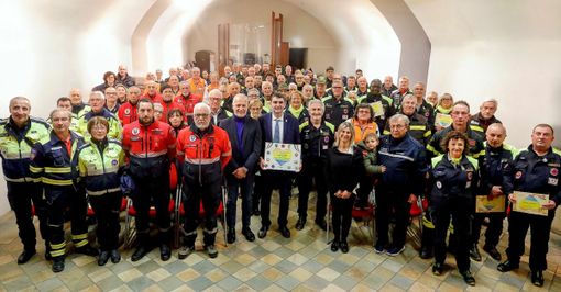 L'amministrazione fossanese con i volontari