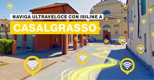 A Casalgrasso si naviga fino a 1 Gbps con Isiline