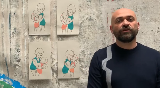 L'artista albese Valerio Berruti L'artista albese Valerio Berruti