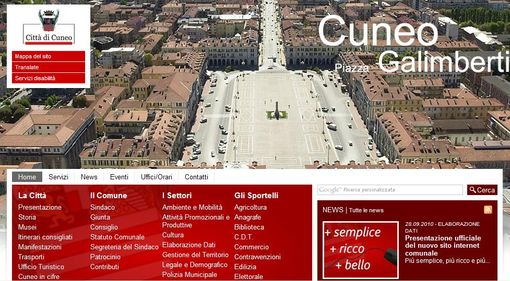 Comune di Cuneo, giovedì online il nuovo sito istituzionale