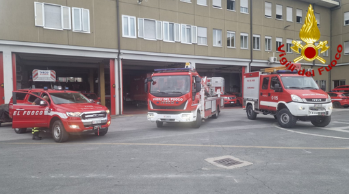I Vigili del Fuoco di Cuneo in aiuto alla provincia di Vercelli