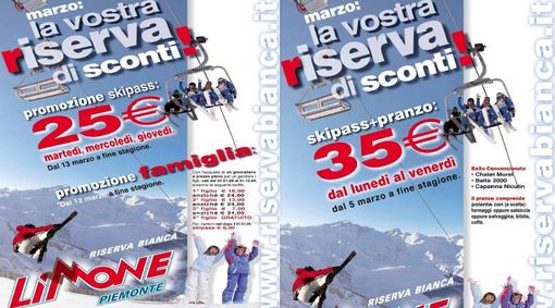 Marzo è un mese di promozioni alla Riserva Bianca