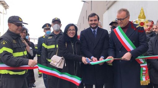 Inaugurata la nuova sede temporanea dei vigili del fuoco di Mondovì Inaugurata la nuova sede temporanea dei vigili del fuoco di Mondovì