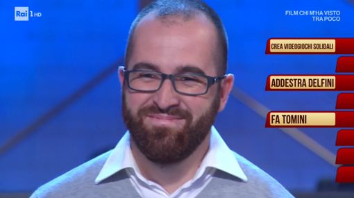 Fabrizio Pellegrino di Peveragno concorrente nel programma “I Soliti Ignoti” su Rai 1 Fabrizio Pellegrino di Peveragno concorrente nel programma “I Soliti Ignoti” su Rai 1