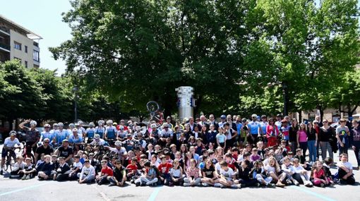 Saluzzo Memorial Day davanti al mkonume3nto dedicato a Carlo Alberto Dalla Chiesa - foto Mauro Piovano