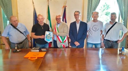 Carlo Ponso con gli amministratori di Moretta