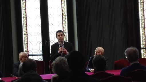 Alba: il sindaco Maurizio Marello ha accolto in città quello di Parma Federico Pizzarotti