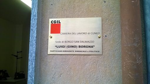 Borgo San Dalmazzo onora Gino Borgna intitolandogli la sede del Sindacato Pensionati