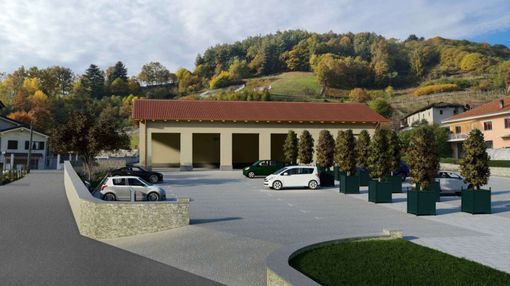 Il render del nuovo "centro di socialità" di Castellar