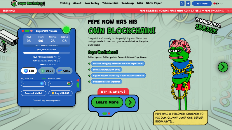 Pepe Unchained irrompe sulla scena delle meme coin