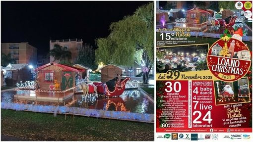 "Loano Christmas": annullata l'anteprima con il “Giro Tavola all’Italiana”, al via il 5 dicembre il Villaggio di Natale "Loano Christmas": annullata l'anteprima con il “Giro Tavola all’Italiana”, al via il 5 dicembre il Villaggio di Natale