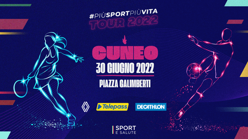 Il 30 giugno a Cuneo il villaggio di Sport e Salute: eventi e dimostrazioni spotive con Marco Albarello