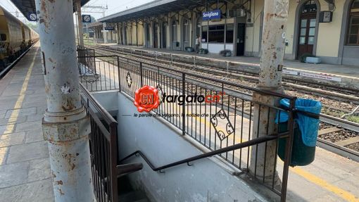 Il sottopassaggio della stazione ferroviaria di Savigliano