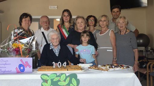 Margherita Ghibaudo ha compiuto oggi 104 anni Margherita Ghibaudo ha compiuto oggi 104 anni