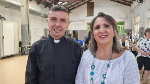 Don Luigi Maria Epicoco insieme a Silvia Gullino Don Luigi Maria Epicoco insieme a Silvia Gullino