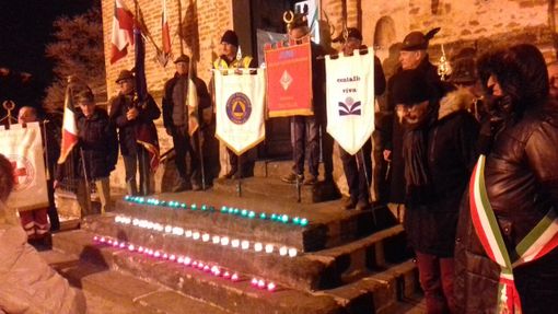 La commemorazione al sacrario Pax Vobis