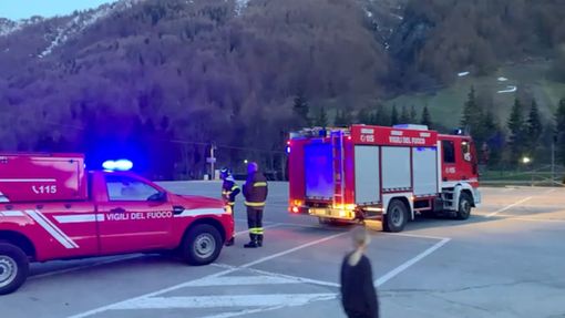 L'intervento dei Vigili del Fuoco