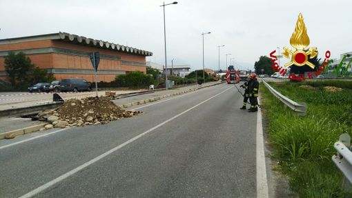 Danneggiato una condotta del gas, provinciale chiusa al traffico a San Defendente di Cervasca