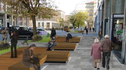 Il "rendering" di corso Giolitti