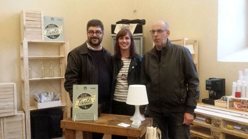 Mauro Calderoni, Francesca Chiara, Massimiliano Flora nello spazio di TastéMove