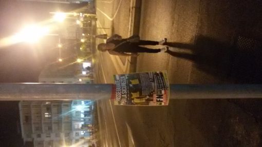 Militanti di Forza Nuova impegnati nelle passeggiate della sicurezza