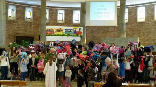 La benedizione degli zaini