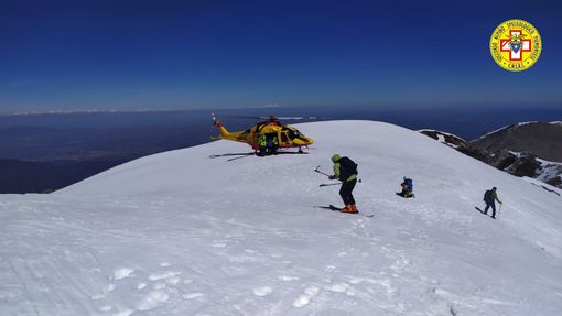 Scialpinista cade e si procura un trauma toracico, interviene elisoccorso Scialpinista cade e si procura un trauma toracico, interviene elisoccorso
