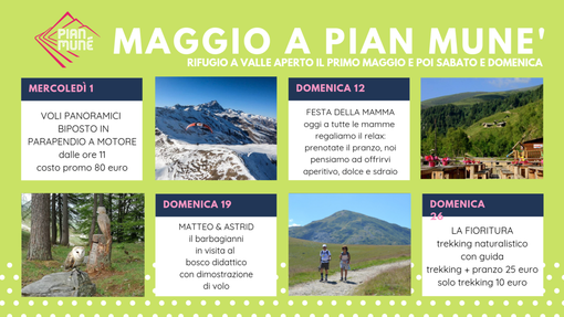 Gli eventi di maggio della stazione Pian Munè di Paesana