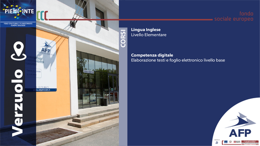 AFP Verzuolo: in arrivo un autunno pieno di occasioni per aggiornarsi e migliorare il proprio lavoro! AFP Verzuolo: in arrivo un autunno pieno di occasioni per aggiornarsi e migliorare il proprio lavoro!