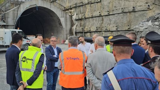 Il sopralluogo al cantiere lo scorso agosto Il sopralluogo al cantiere lo scorso agosto