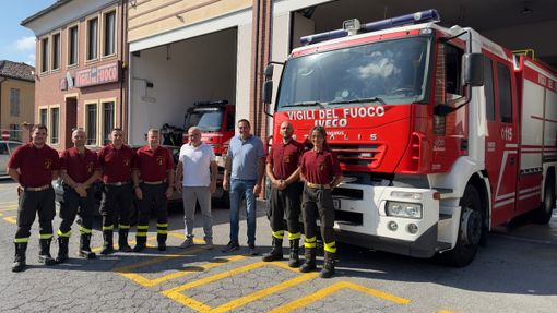 L'intervento in corso a Fossano