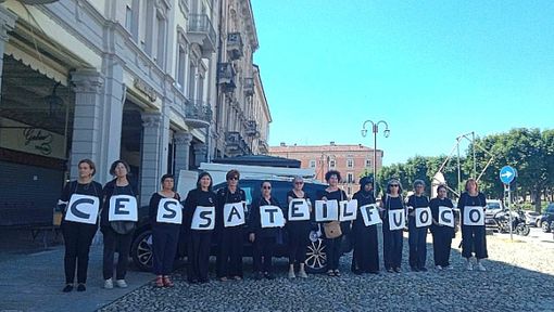 Mondovì, le Donne in Cammino per la Pace tornano in piazza per il cessate il fuoco Mondovì, le Donne in Cammino per la Pace tornano in piazza per il cessate il fuoco