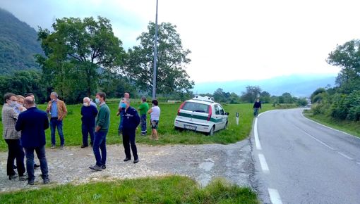 Il sopralluogo di stamane lungo la SP 26
