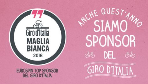 La maglia bianca dei giovani del Giro d'Italia 2016 sarà firmata "Eurospin" La maglia bianca dei giovani del Giro d'Italia 2016 sarà firmata "Eurospin"