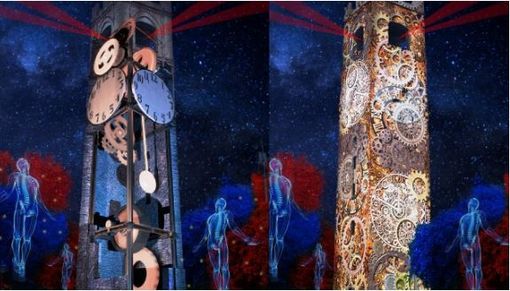 Il rendering dell'installazione al Belvedere