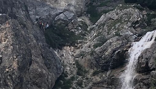 I turisti rimasti bloccati ad Argentera I turisti rimasti bloccati ad Argentera