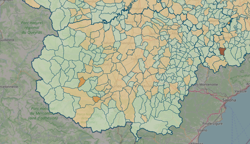 LA MAPPA DEL 1 AGOSTO - IN MARRONE SCURO I CENTRI CON INDICE SUPERIORE A 18 CONTAGI OGNI 1.000 ABITANTI LA MAPPA DEL 1 AGOSTO - IN MARRONE SCURO I CENTRI CON INDICE SUPERIORE A 18 CONTAGI OGNI 1.000 ABITANTI