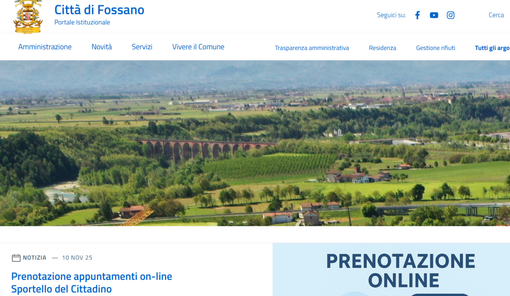 Fossano: attivo da stamane il nuovo sito istituzionale Fossano: attivo da stamane il nuovo sito istituzionale