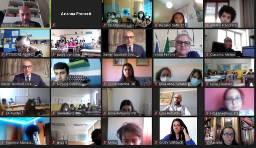 Un momento del collegamento