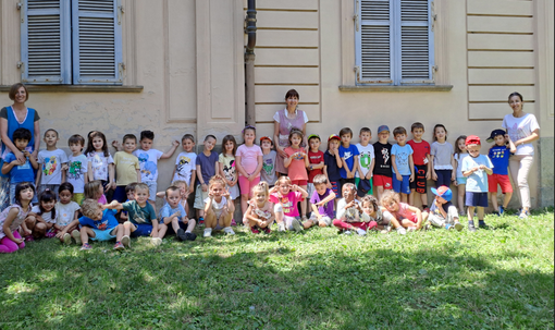 I bambini dell'asilo San Giuseppe e Regina Marcherita di Saluzzo nella giornata "circle time"