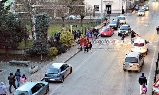L'ingresso degli alunni a scuola