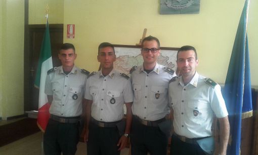 Giunti in Granda quattro giovani Allievi Finanzieri