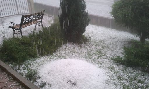 La grandinata a Lurisia